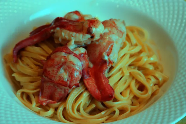 Zafferano ristorante signature dishes Lobster LinguineVeal MilaneseSaffron Risotto